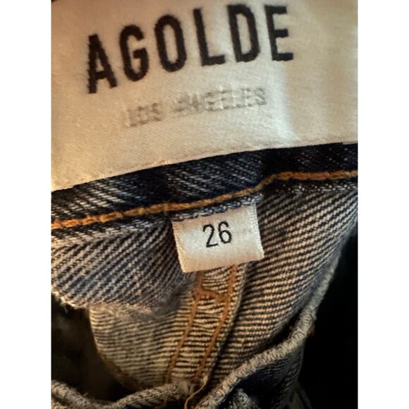 AGOLDE Lana Mid-Rise Straight-Leg jeans in the Backdrop wash size 26 - Picture 8 of 8